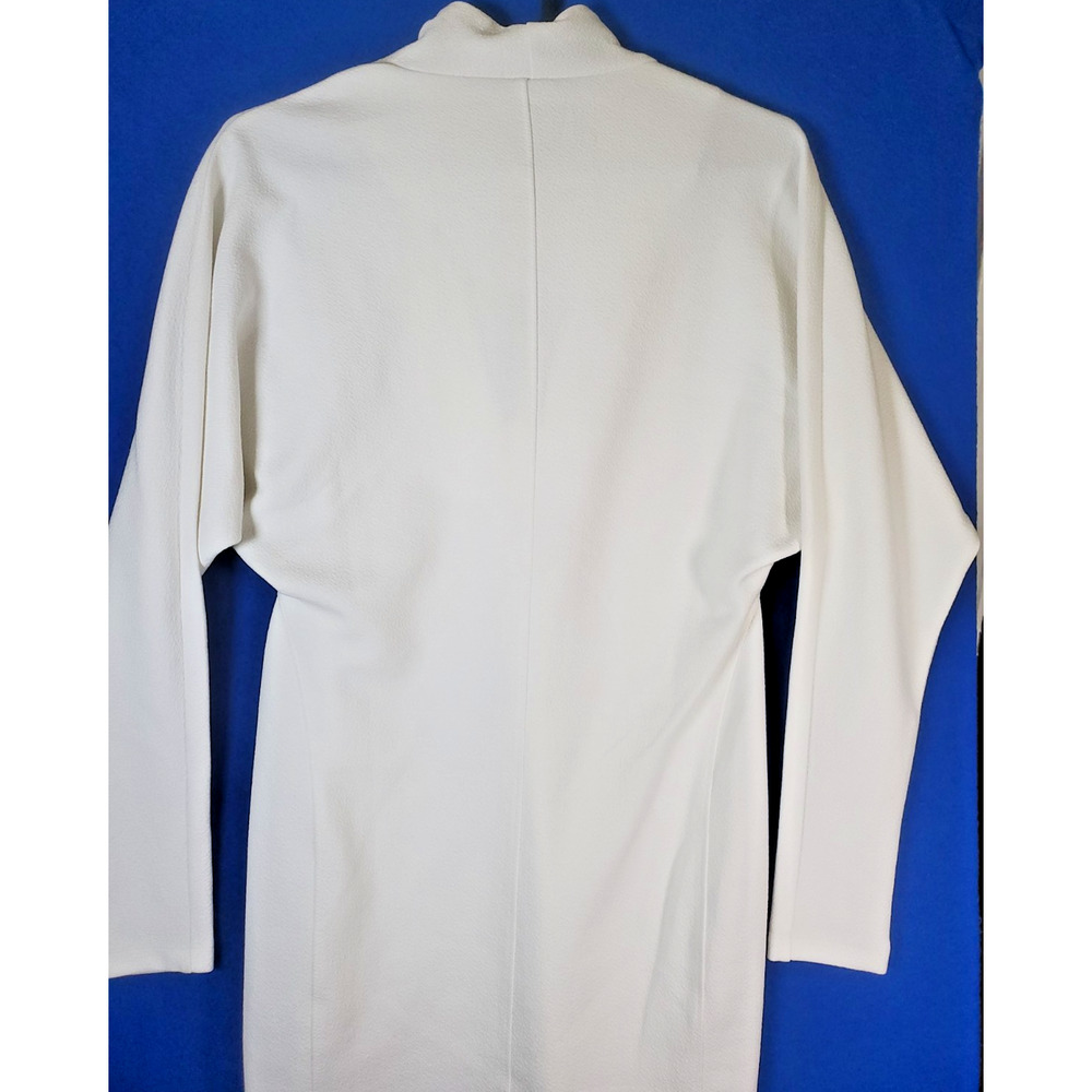 Anthropologie Daily Practice Knit Mini Dress White Ivory V Neck Size Small - Picture 6 of 16